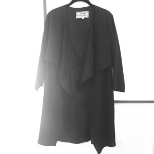 Worn Once Pink Martini Black Cover Up Jacket Flowy